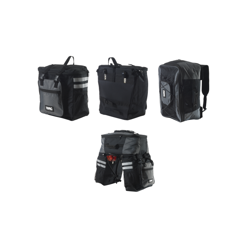 Bolsa trasera traveller deluxe divisible en 3, c/c