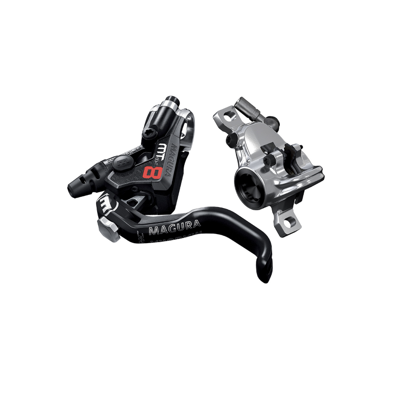 Kit frenos disco del + tras mt8 pro 1 dedo alu neg