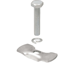 Kit pletina y tornillo caballete amarre central al