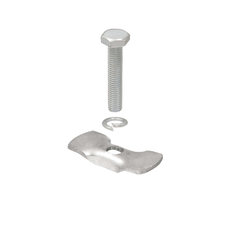 Kit pletina y tornillo caballete amarre central al