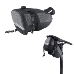 Bolsa bajo sillön velcro forma tubo doble cremalle