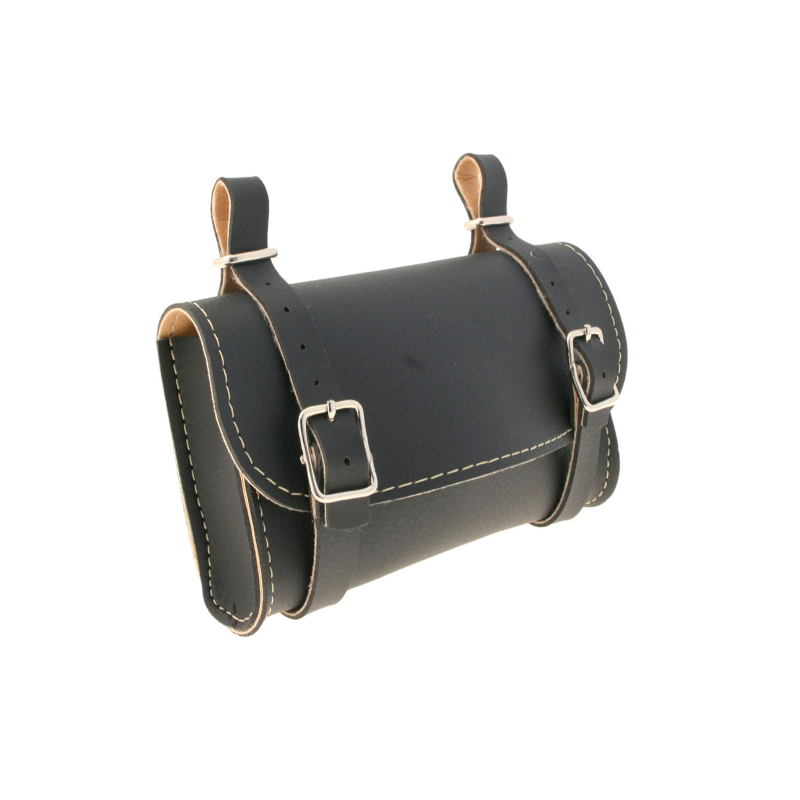 Bolsa bajo sillin, piel sintetica, negra