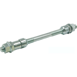 Eje completo carrete macizo trasero paseo rosca 3/