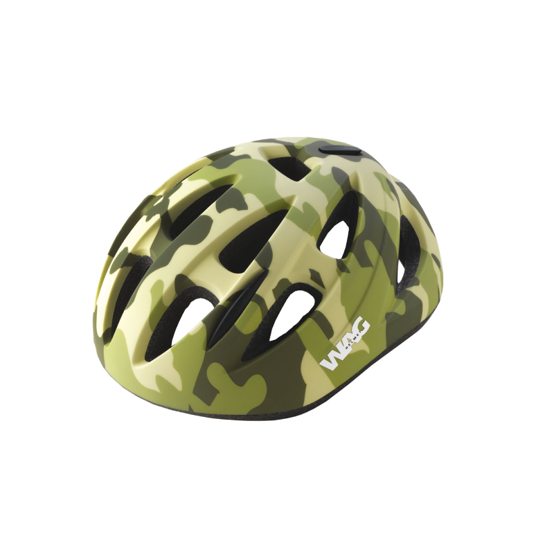 Casco infantil camuflaje verde mate t.xs