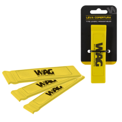 Kit 3 palancas super rigidas planas nylon amarillo