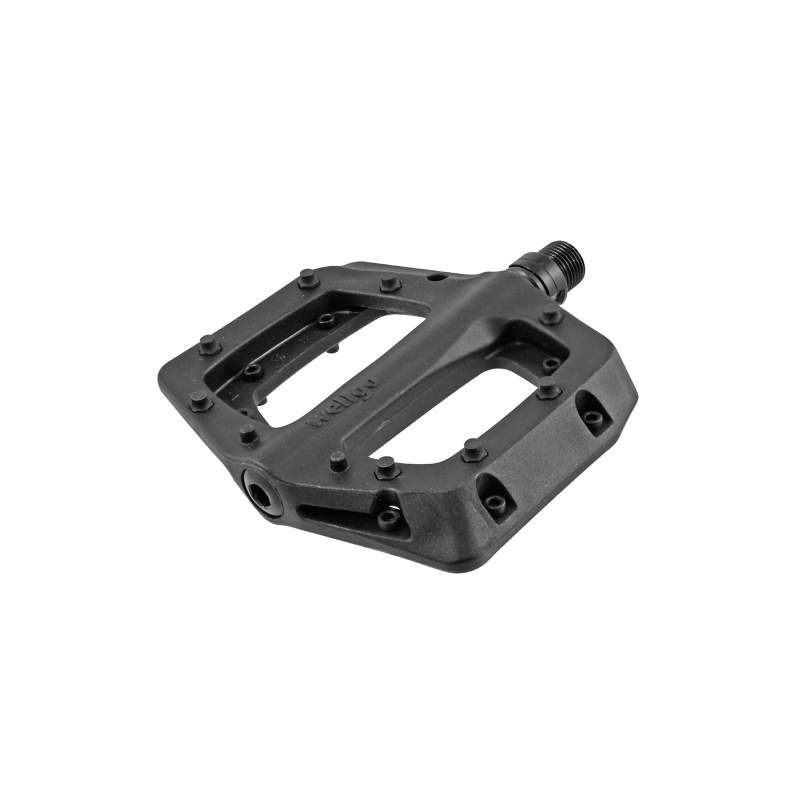 Par pedales flat negros resina pin cr-mo 108x108x2