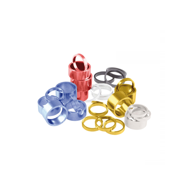 Bolsa 10 arandelas direccion alum. 1/8   5mm negro