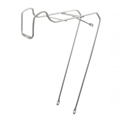 Porta bultos delantero acero gris paseo.