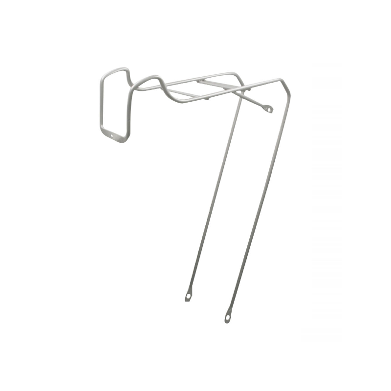 Porta bultos delantero acero gris paseo.