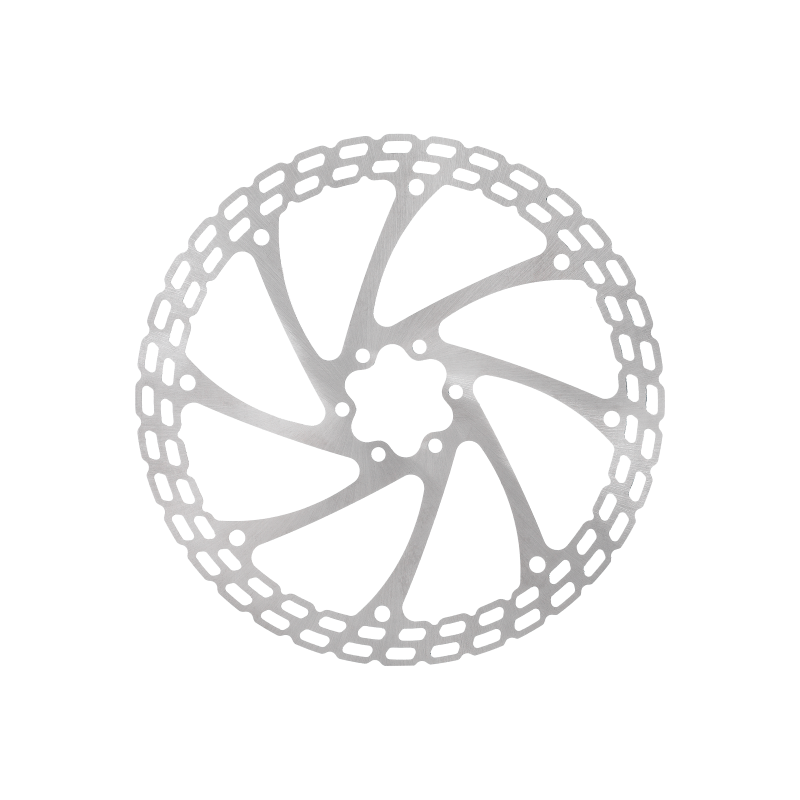 Disco de freno alien 203mm 6 agujeros plata