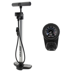 Bomba taller deluxe aluminio c/manometro, 11bar, p