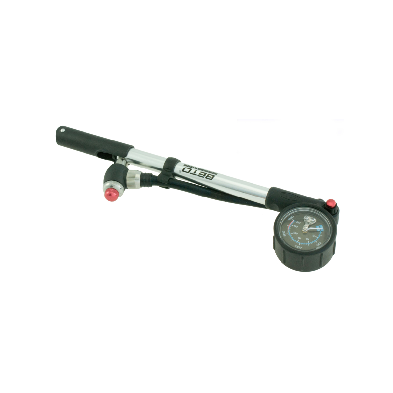 Bomba para amortiguadores c/manometro, aluminio