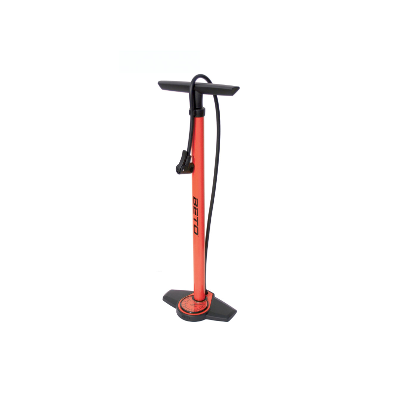 Bomba taller acero c/manometro, 660mm, 11bar,rojo