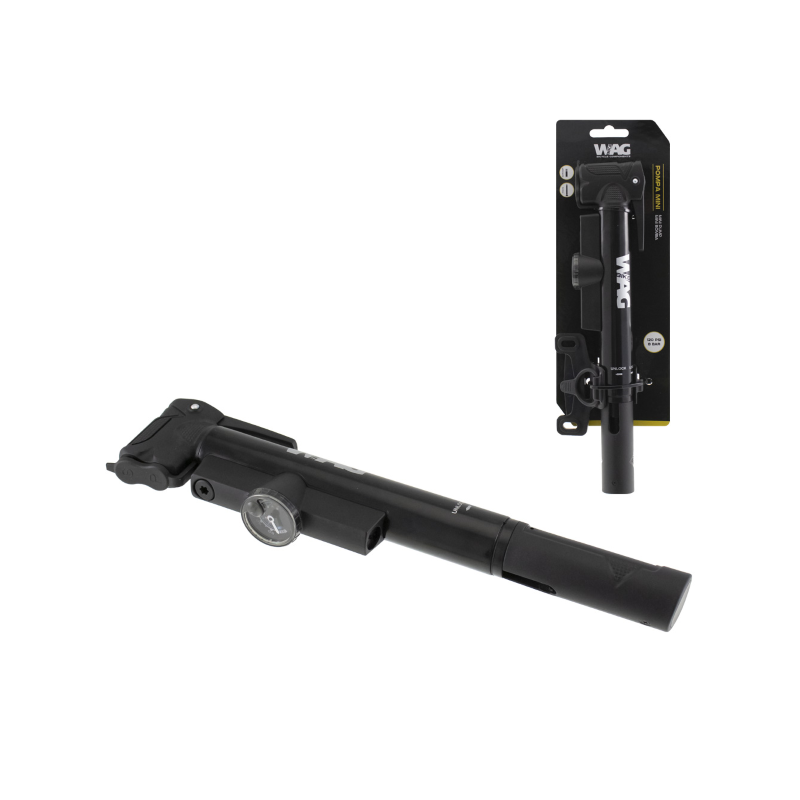 Mini bomba telescopica plastico one-way c/medidor