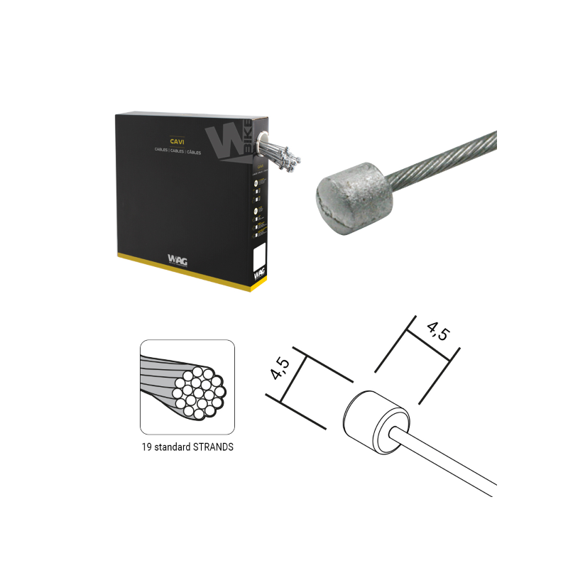 Caja 100 cables cambio 1,2x1950