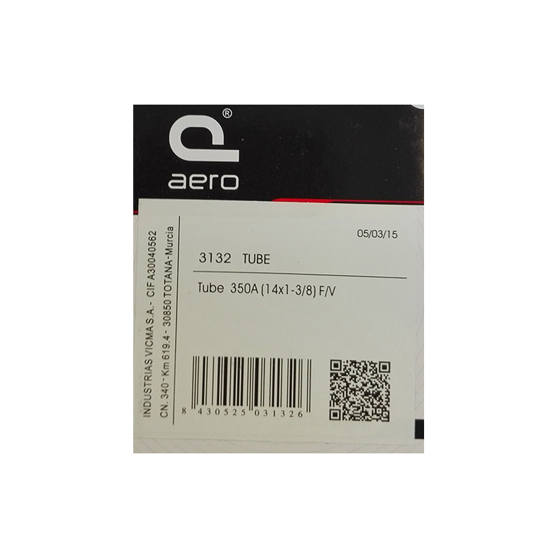 Camara 350a 14x1.3/8.presta vicma aero