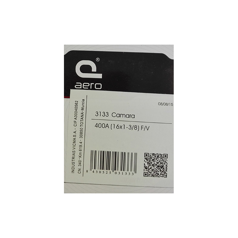 Camara 400a 16x1.3/8 presta vicma aero