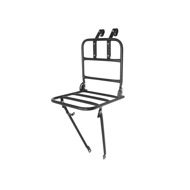 Portabulto delantero  26/28" acero negro