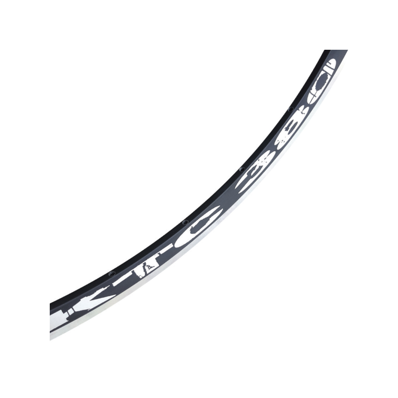 Llanta 700 aluminio cubierta 24t anodizada negra