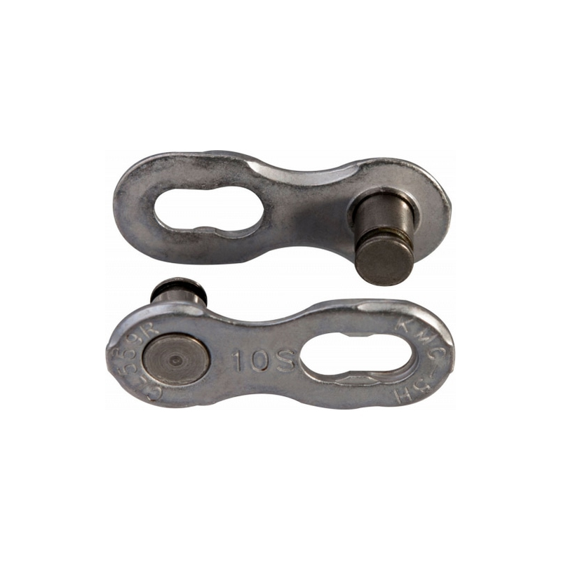 Enganche cadena (2 ud) kmc x10 reutilizables 10v plata