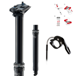 Tija telescopica 31,6 406mm travel 125/95mm cabl/i cable interno