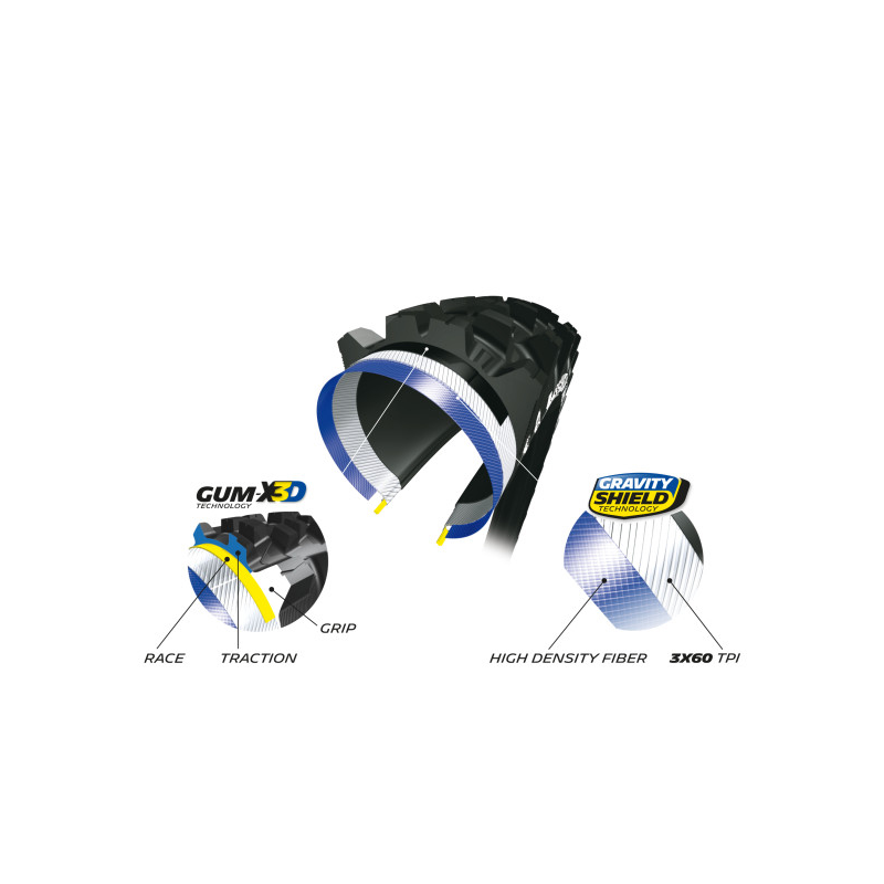 Cubierta 29x2.40 wild enduro front gum-x tlr