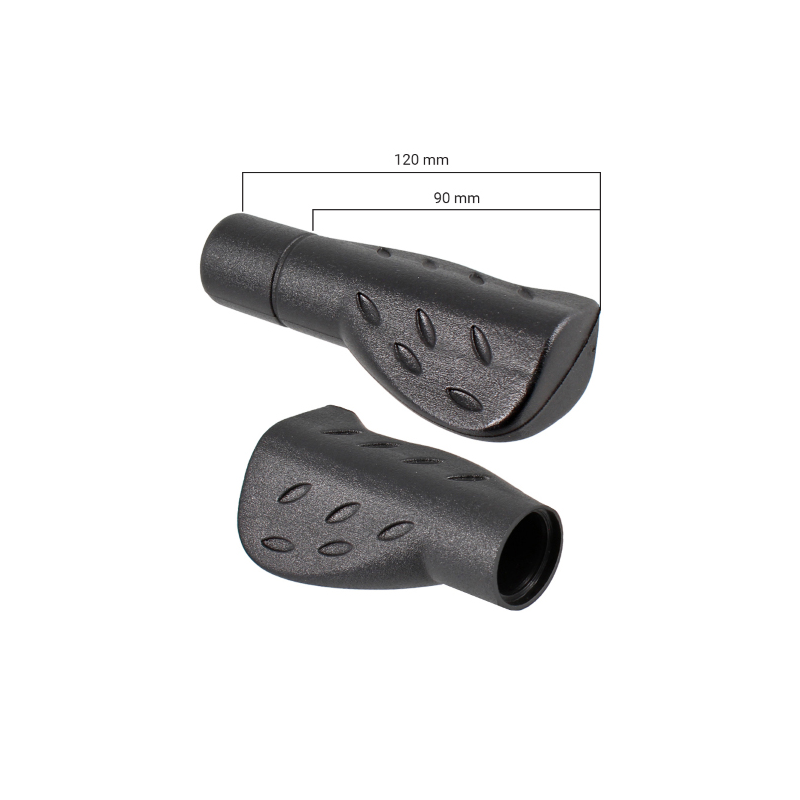 Par puños 90/120mm recortables anatomicos negros