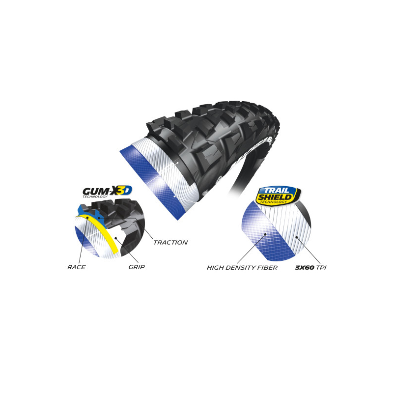 Cubierta 27.5x2.80 wild am competition ts tlr