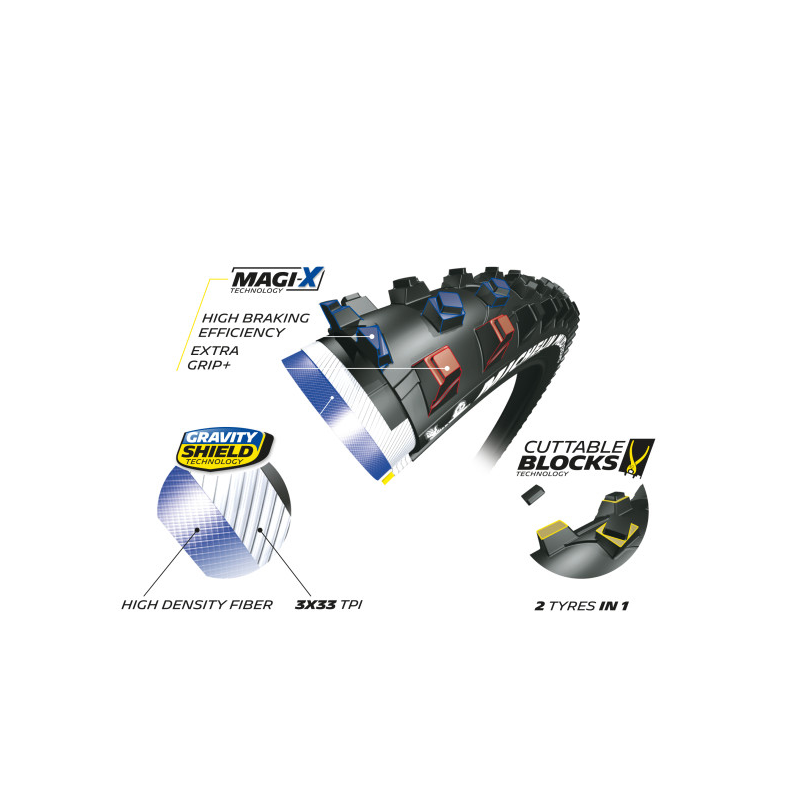 Cubierta 27.5x2.25 mud enduro magix ts tlr