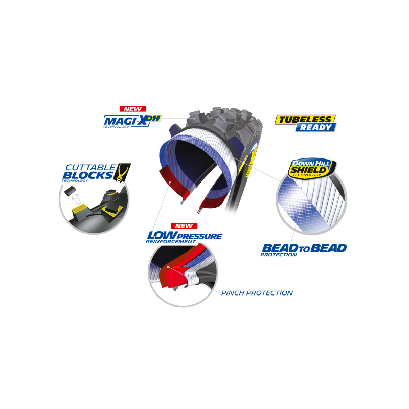 Cubierta 27.5x2.40 downhill mud tlr rigida ne