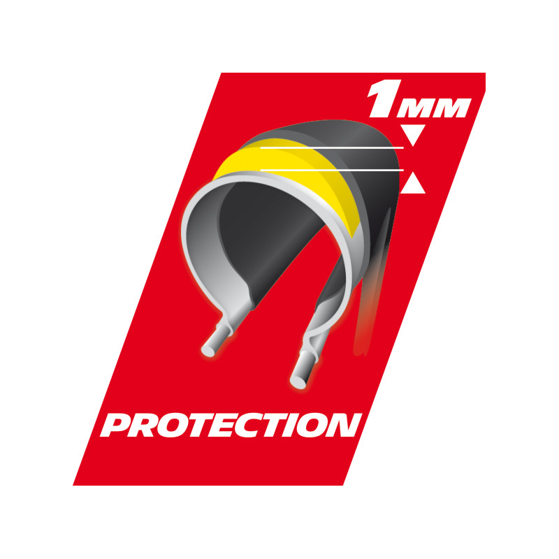 Cubierta 26x1.40 protek negra banda reflec.