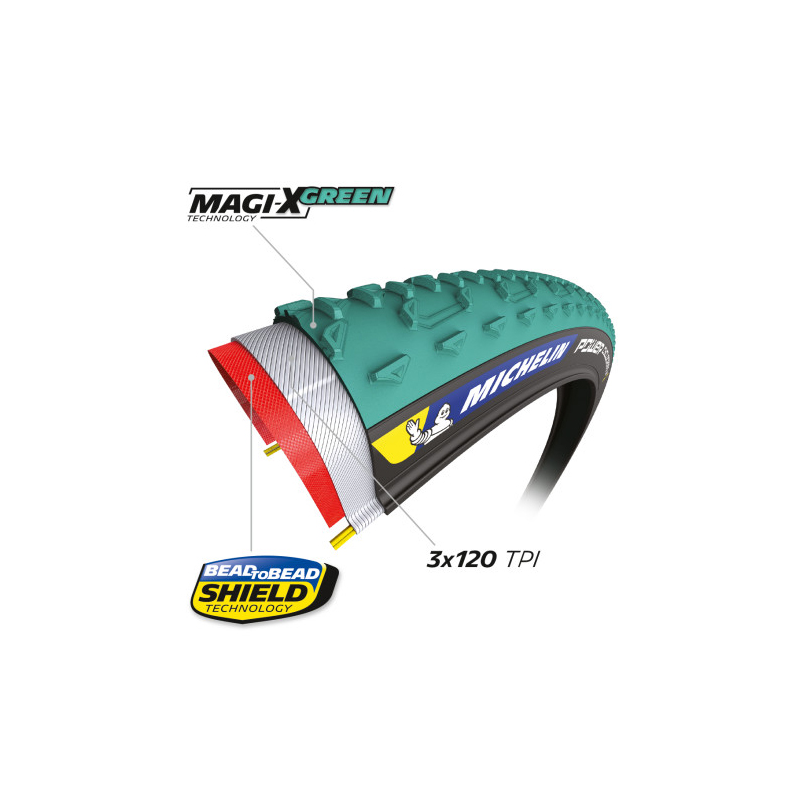 Cubierta 700x33 power cyclocross jet tlr