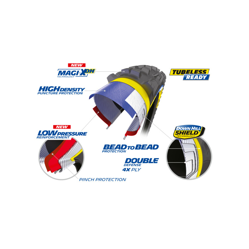 Cubierta 26x2.40 downhill 34 tlr rigida neg