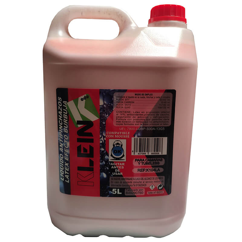 Liquido sellante latex anti-pinchazos burbuja 5l klein