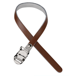 Juego correas calapies fixed retro cuero negro