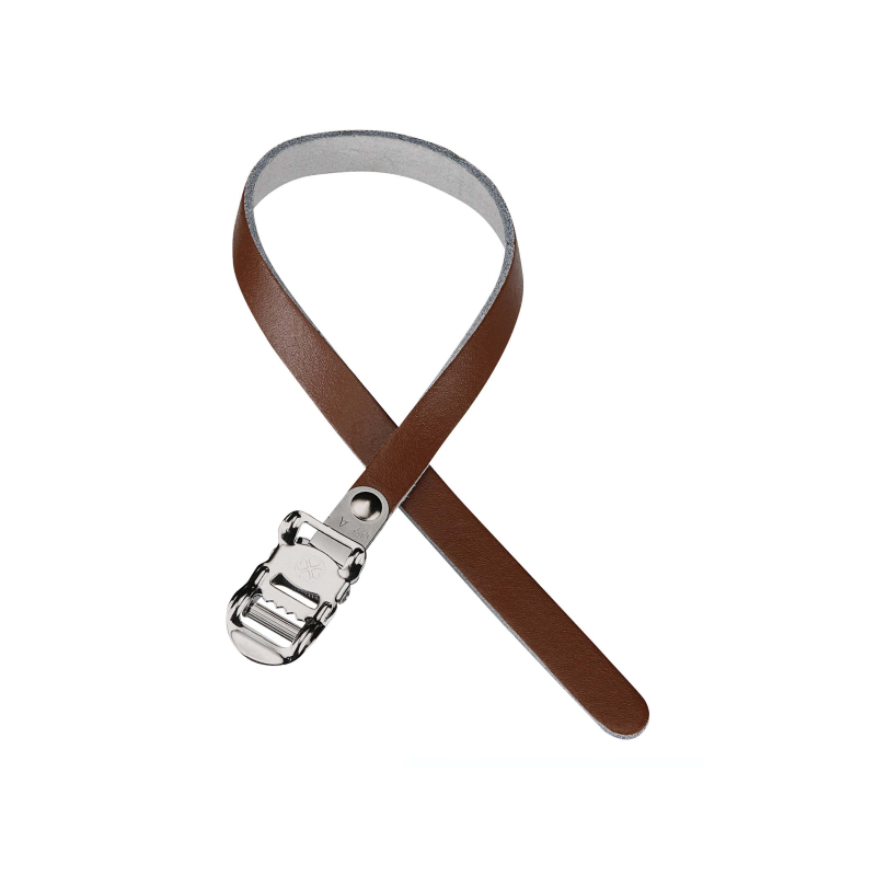 Juego correas calapies fixed retro cuero negro