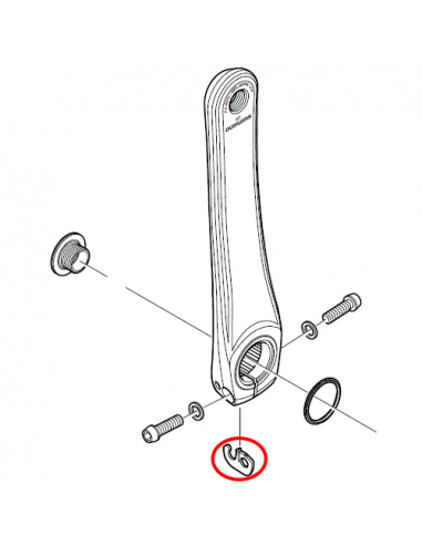 Arandela seguridad biela izquierda carretera