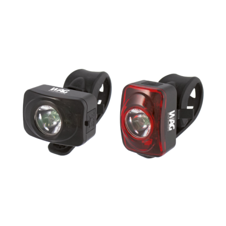 Kit faro delantero+trasero city 1w, usb