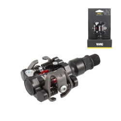 Par pedales mtb automaticos  spd negro c/calas