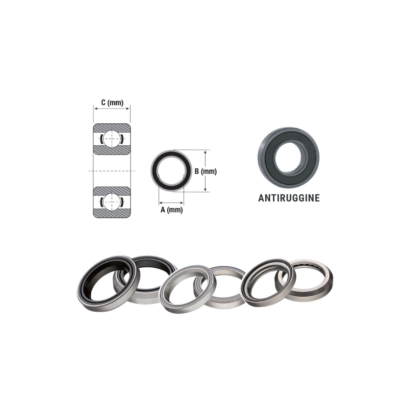 Cojinete del cubo 16x28x7