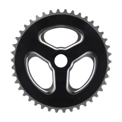 Plato 44d bmx 1/8 acero negro