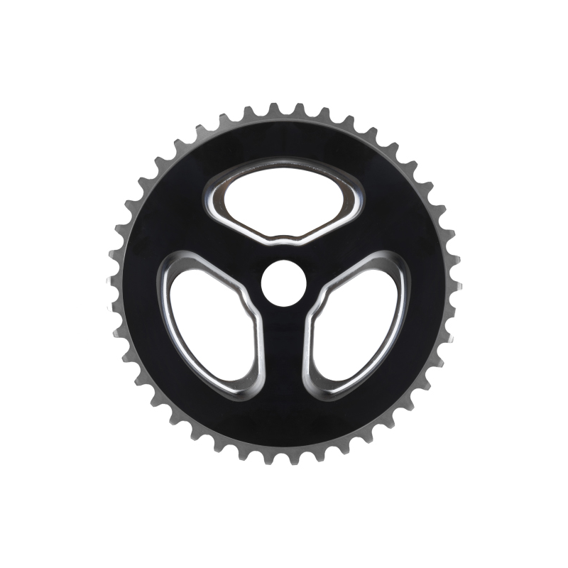 Plato 44d bmx 1/8 acero negro