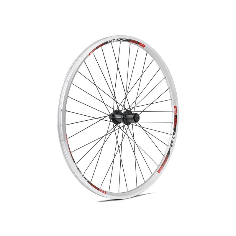 Rueda trasera zac 26" plata c/neg r/n cass 8/11v