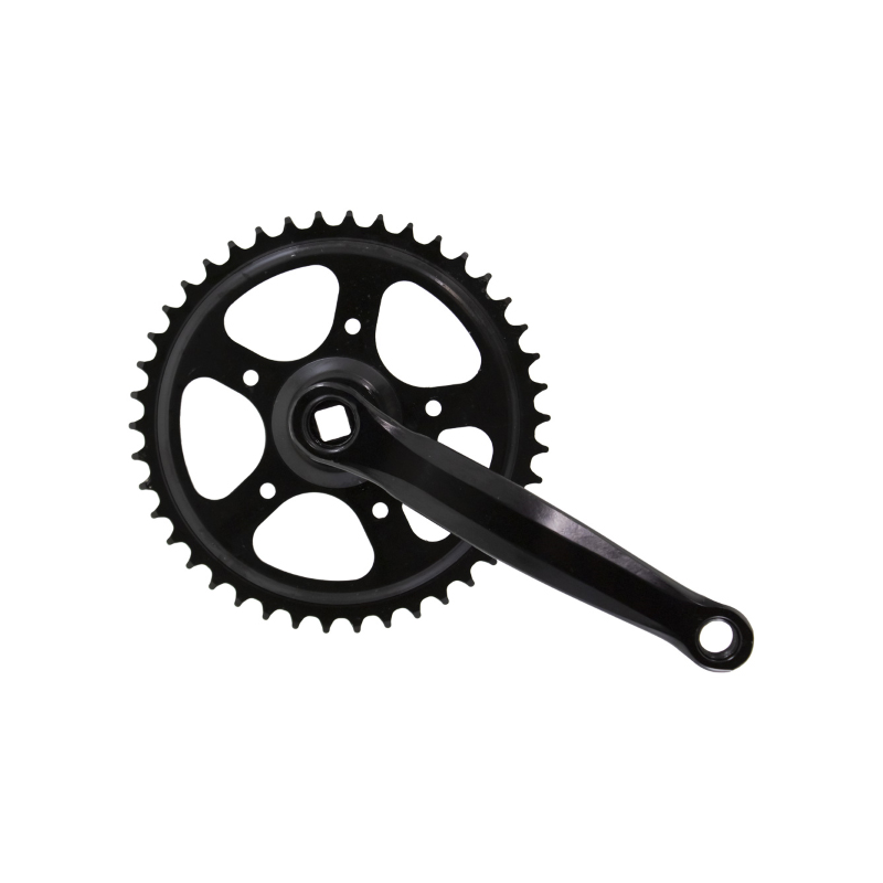 Juego bielas paseo acero negro 170mm plato 42d