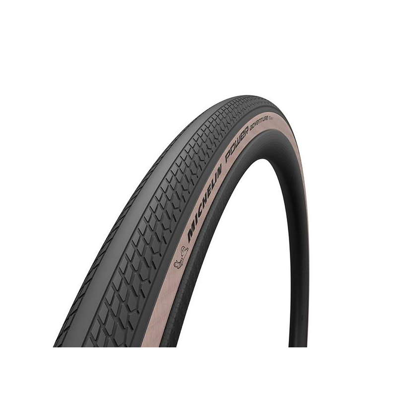 Cubierta 700x42 power adventure tlr pleg neg/marro