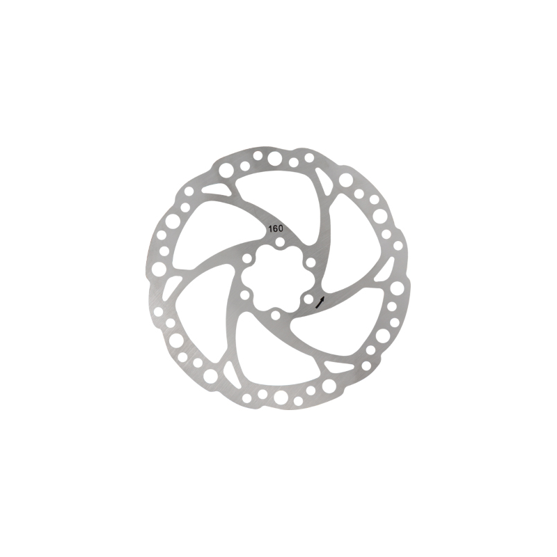 Disco freno 160mm 6 tornillos plata