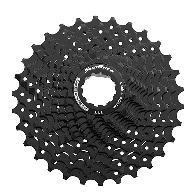 Cassette 11/30 12v sunrace negro