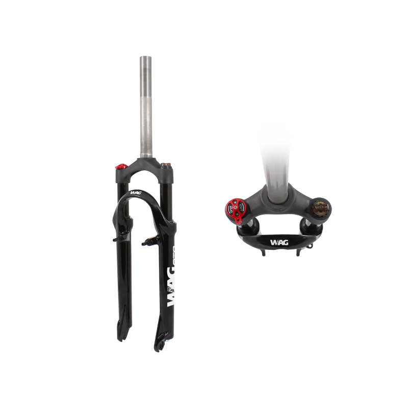 Horquilla suspension 26" bloq. boton rosca 1"