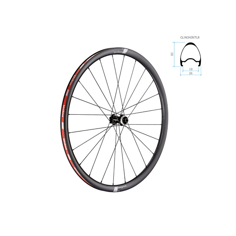 Juego ruedas vision cub sc 30 disc sh 11v carbon