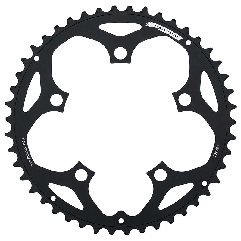 Plato fsa road tempo 80 bcd 4 brazos 30 dientes 2x10/11v negro n11